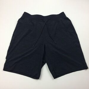 Lululemon THE Shorts Mens Medium 9" Liner Heather Black Lined READ M7ALAS